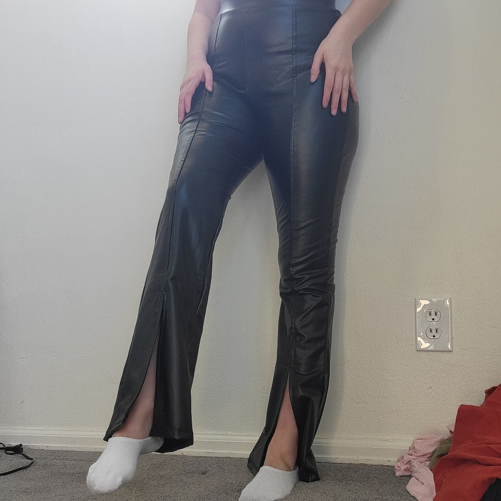 Nwt faux leather pants